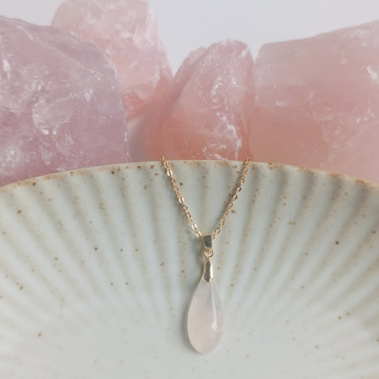 Classic Rose Quartz Necklace