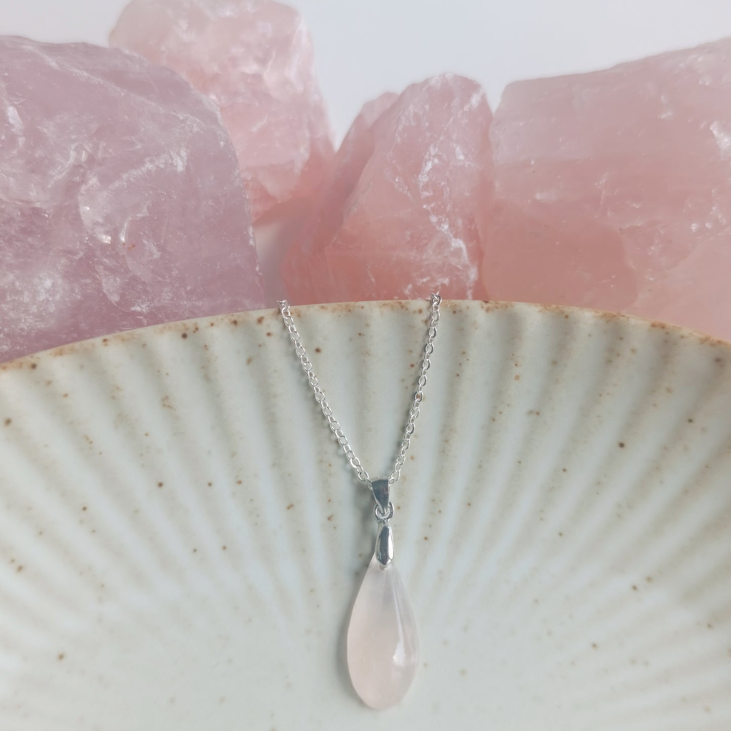 Classic Rose Quartz Necklace