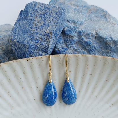 Lapis Lazuli Drop Earrings (Full)