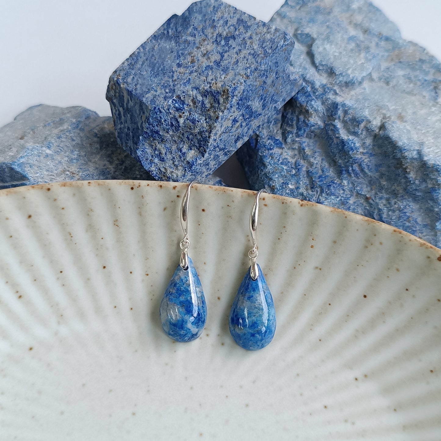 Lapis Lazuli Drop Earrings (Full)