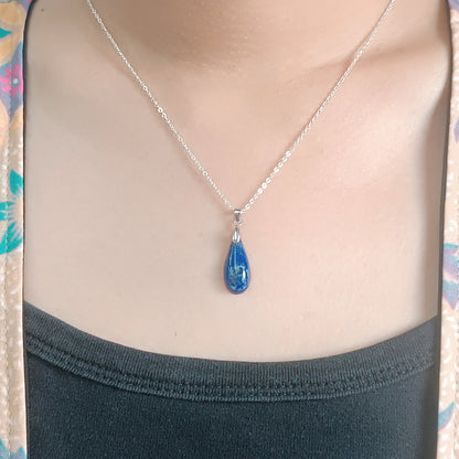 Classic Lapis Lazuli Necklace (Slim)