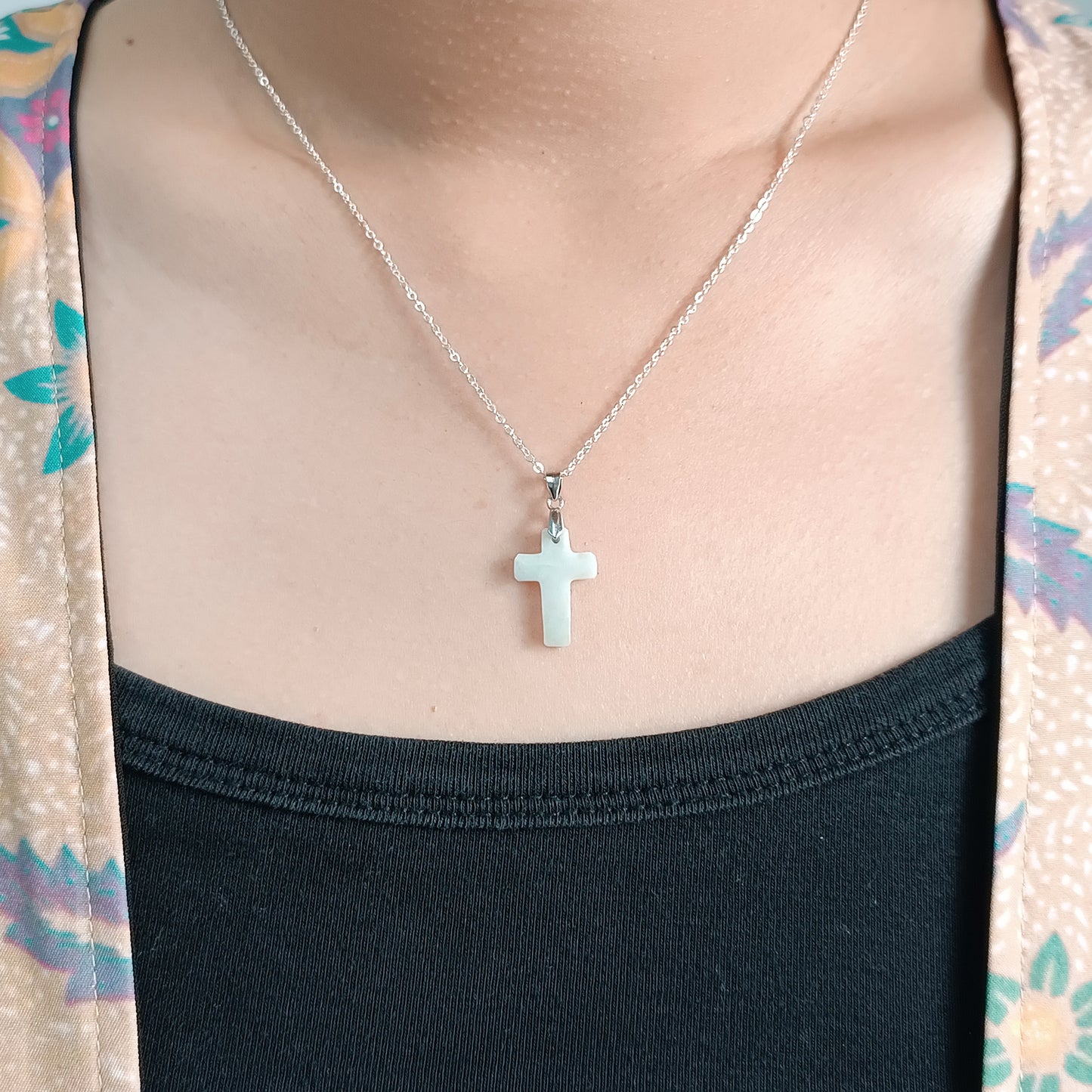 Jadeite Cross Necklace (Small)