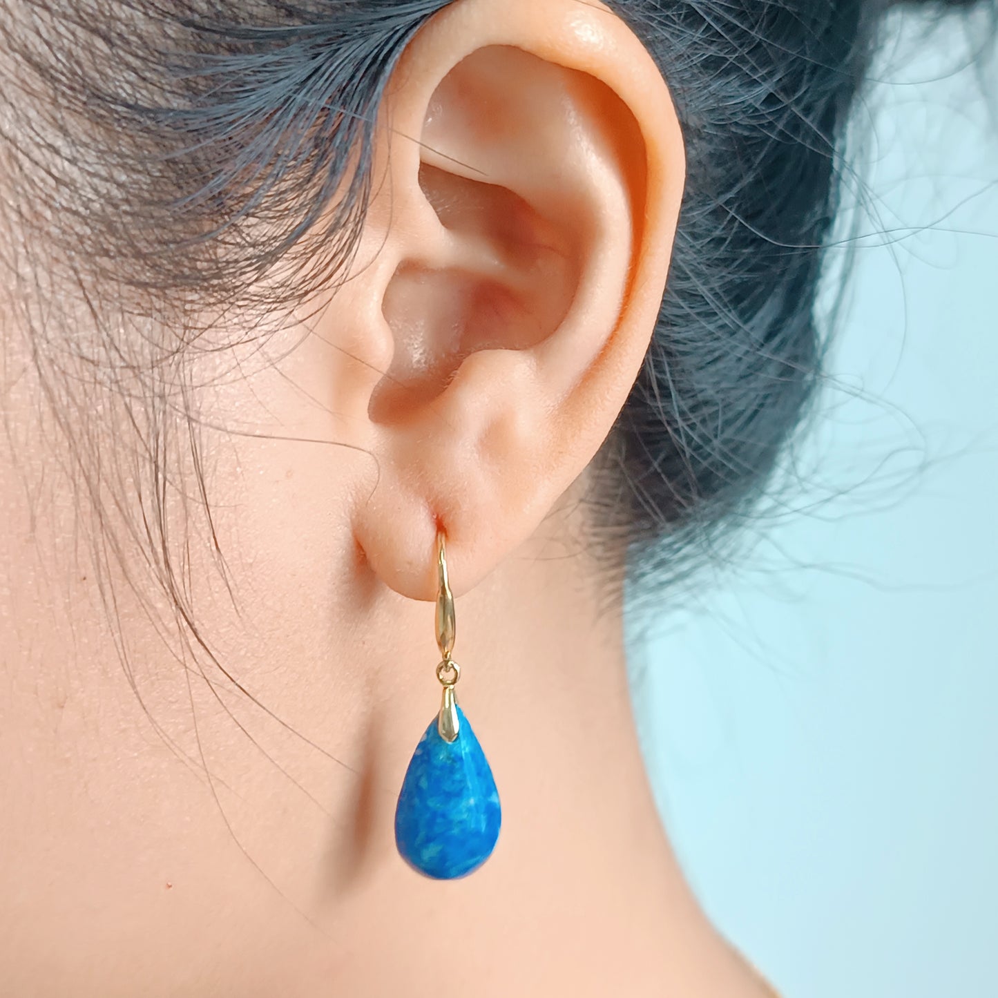 Lapis Lazuli Drop Earrings (Full)